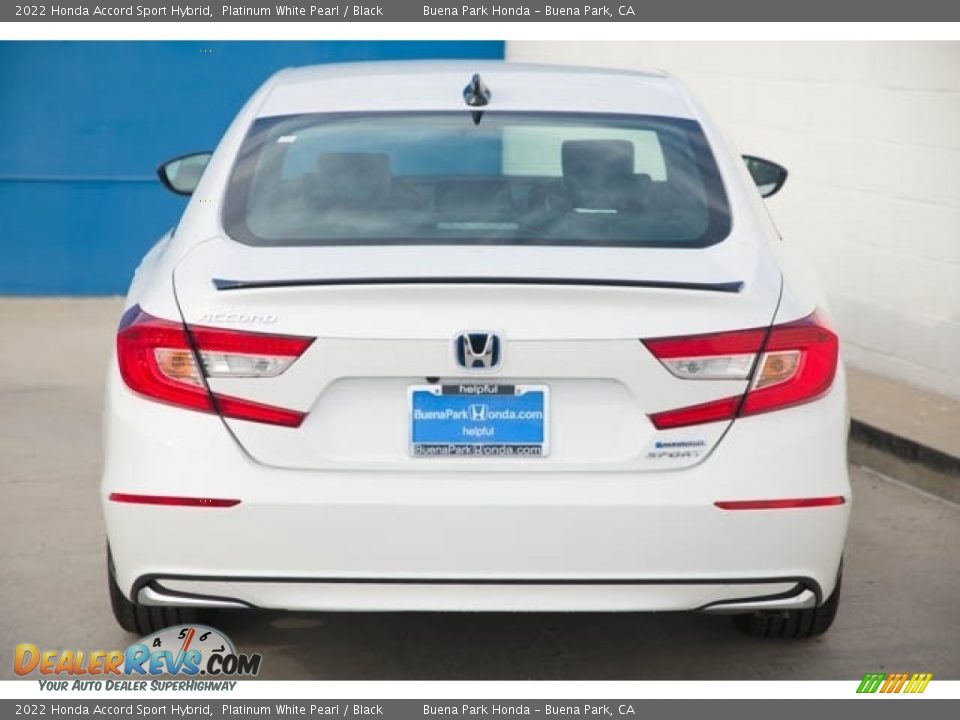 2022 Honda Accord Sport Hybrid Platinum White Pearl / Black Photo #5