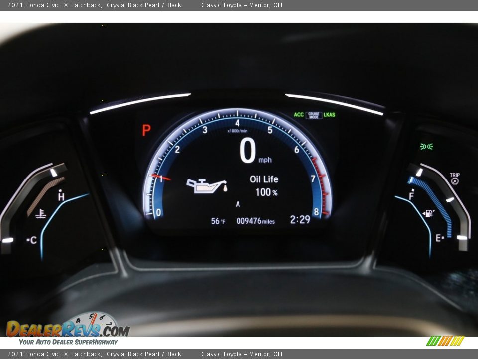 2021 Honda Civic LX Hatchback Gauges Photo #8