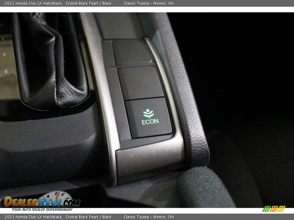 2021 Honda Civic LX Hatchback Crystal Black Pearl / Black Photo #12