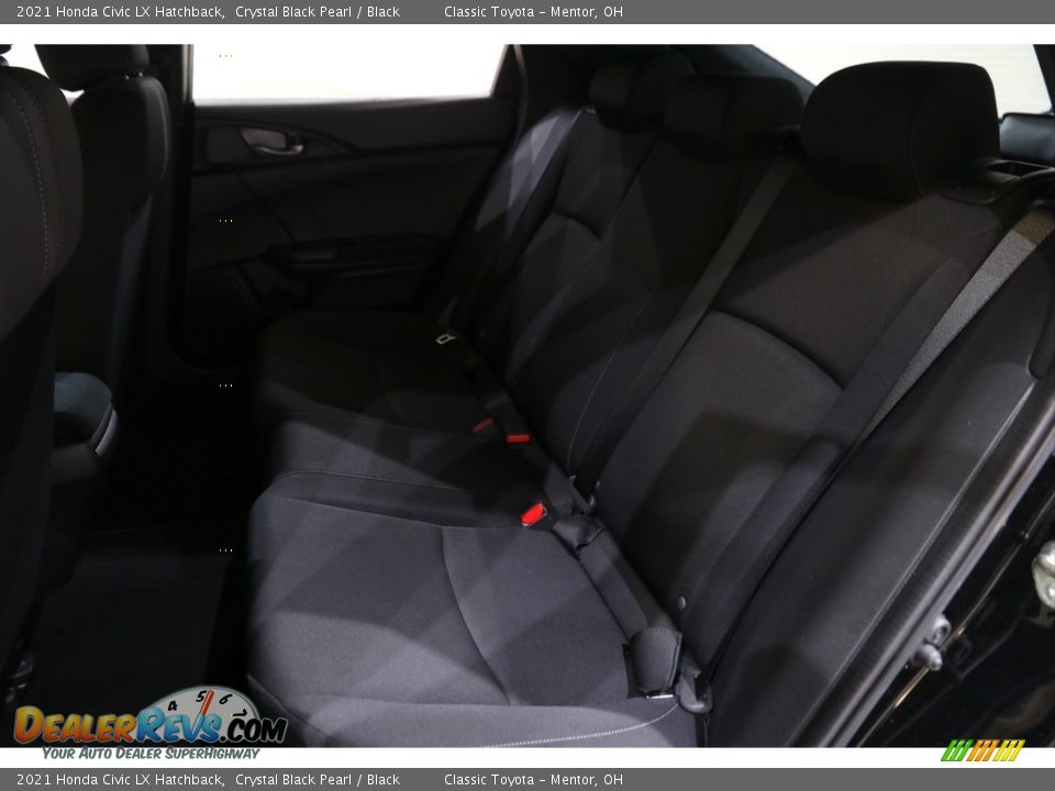 2021 Honda Civic LX Hatchback Crystal Black Pearl / Black Photo #15