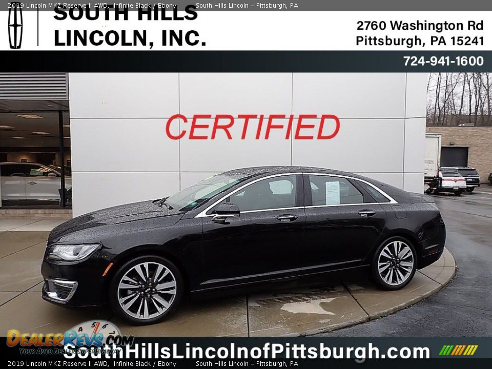 2019 Lincoln MKZ Reserve II AWD Infinite Black / Ebony Photo #1