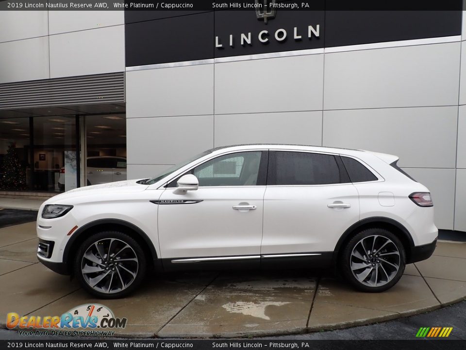 2019 Lincoln Nautilus Reserve AWD White Platinum / Cappuccino Photo #2