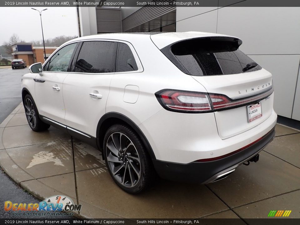 2019 Lincoln Nautilus Reserve AWD White Platinum / Cappuccino Photo #3