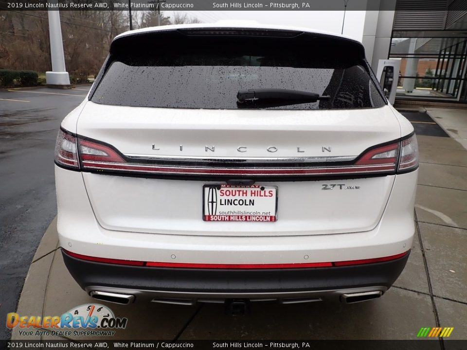 2019 Lincoln Nautilus Reserve AWD White Platinum / Cappuccino Photo #4