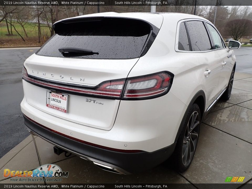 2019 Lincoln Nautilus Reserve AWD White Platinum / Cappuccino Photo #6