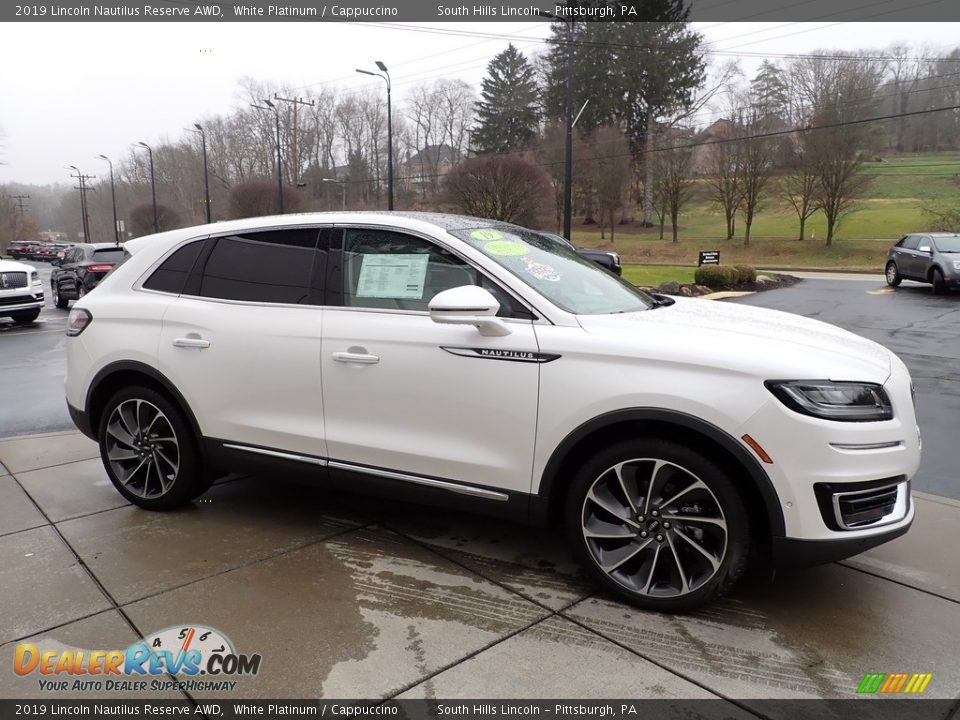 2019 Lincoln Nautilus Reserve AWD White Platinum / Cappuccino Photo #7