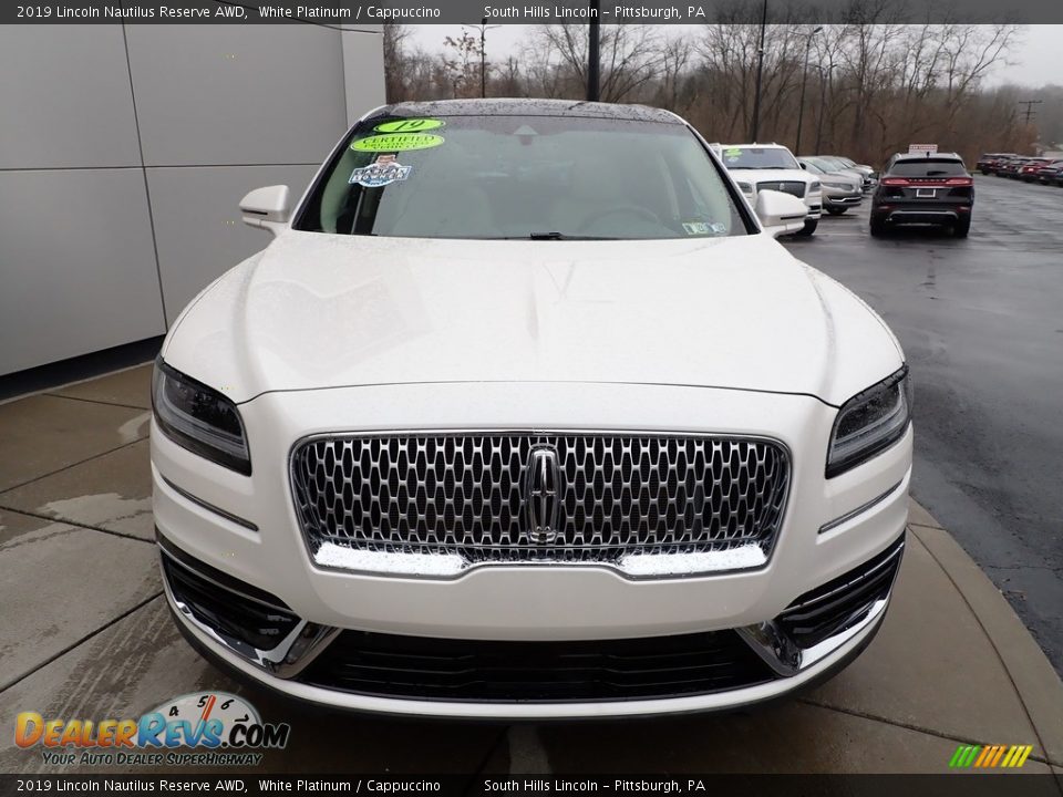 2019 Lincoln Nautilus Reserve AWD White Platinum / Cappuccino Photo #9