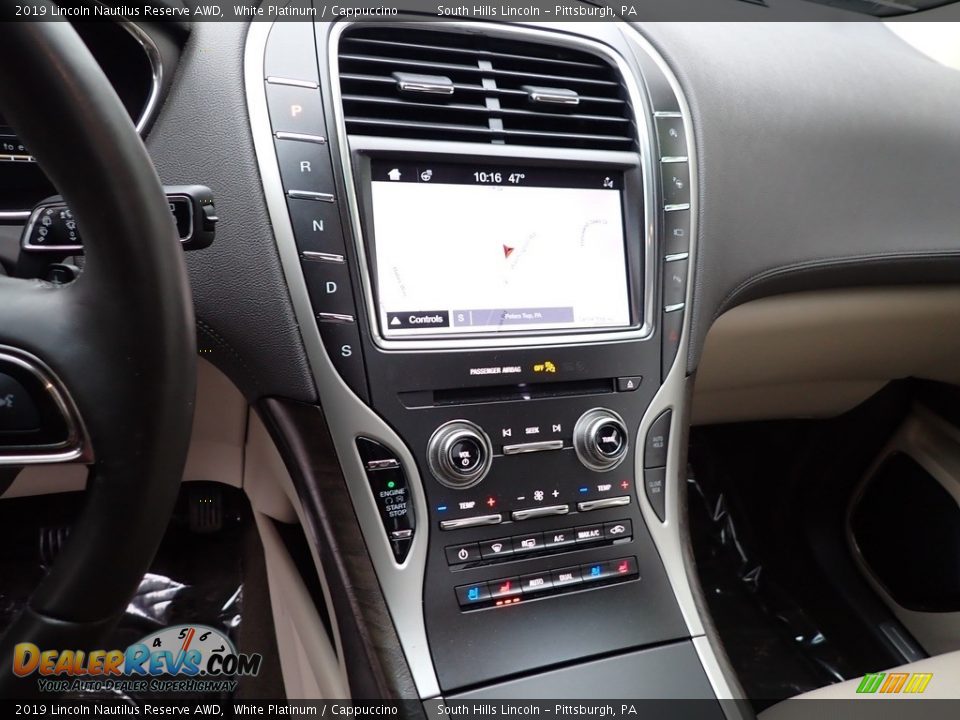 2019 Lincoln Nautilus Reserve AWD White Platinum / Cappuccino Photo #22