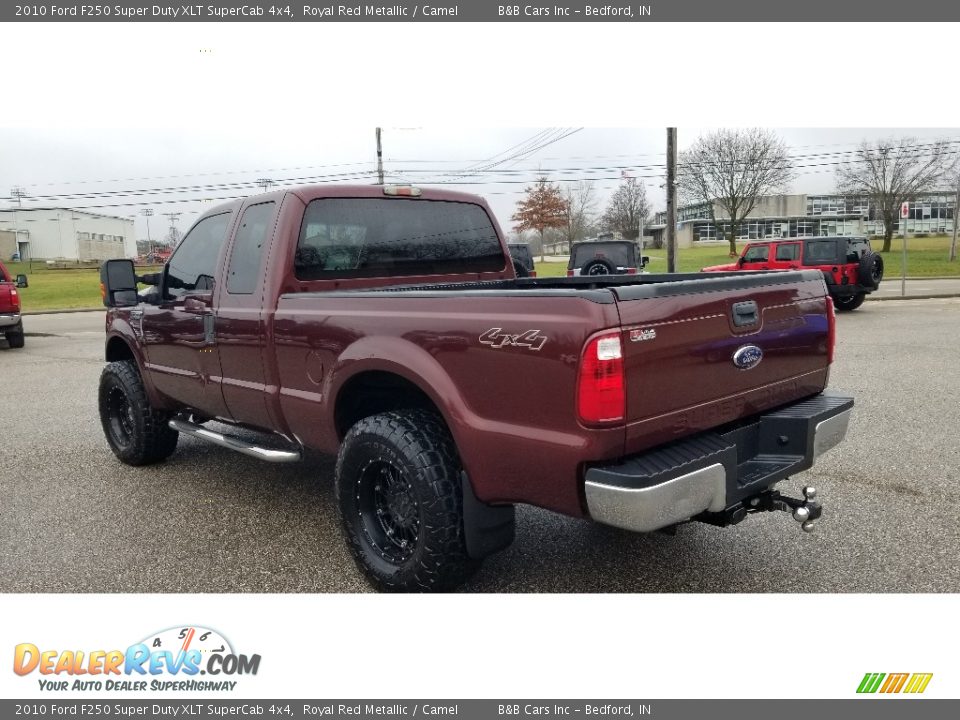 2010 Ford F250 Super Duty XLT SuperCab 4x4 Royal Red Metallic / Camel Photo #2