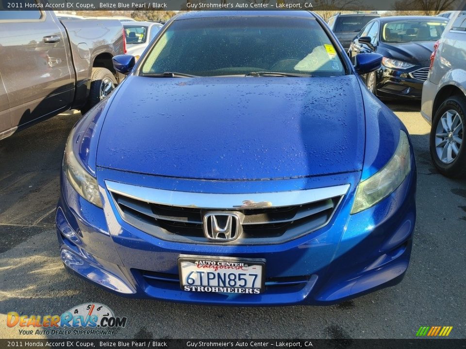 2011 Honda Accord EX Coupe Belize Blue Pearl / Black Photo #2