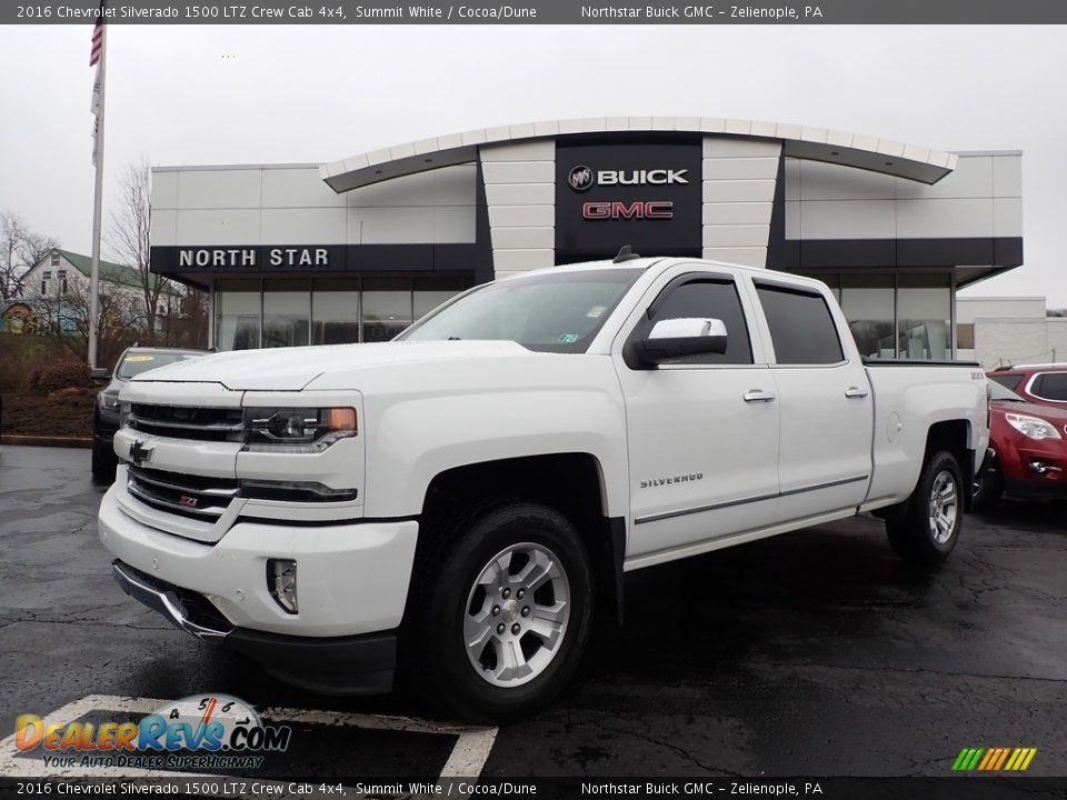 2016 Chevrolet Silverado 1500 LTZ Crew Cab 4x4 Summit White / Cocoa/Dune Photo #1