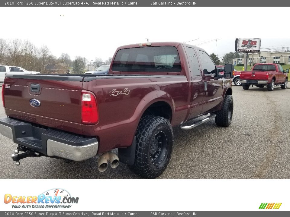 2010 Ford F250 Super Duty XLT SuperCab 4x4 Royal Red Metallic / Camel Photo #4