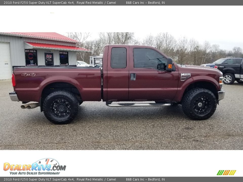 2010 Ford F250 Super Duty XLT SuperCab 4x4 Royal Red Metallic / Camel Photo #5