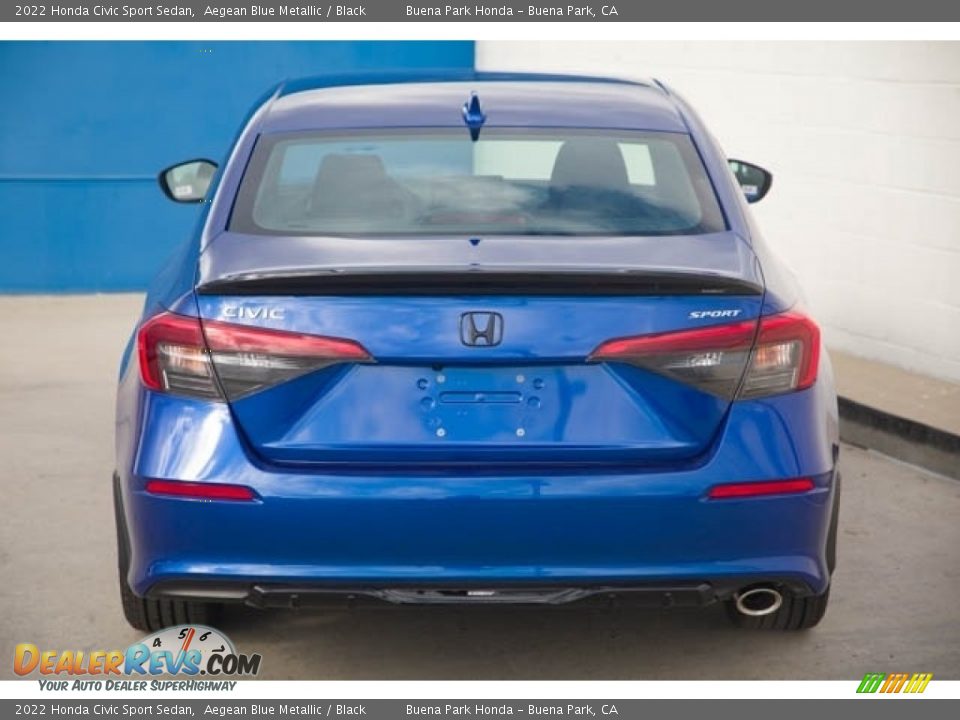 2022 Honda Civic Sport Sedan Aegean Blue Metallic / Black Photo #5
