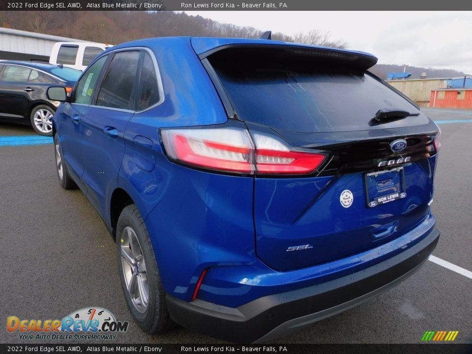 2022 Ford Edge SEL AWD Atlas Blue Metallic / Ebony Photo #5