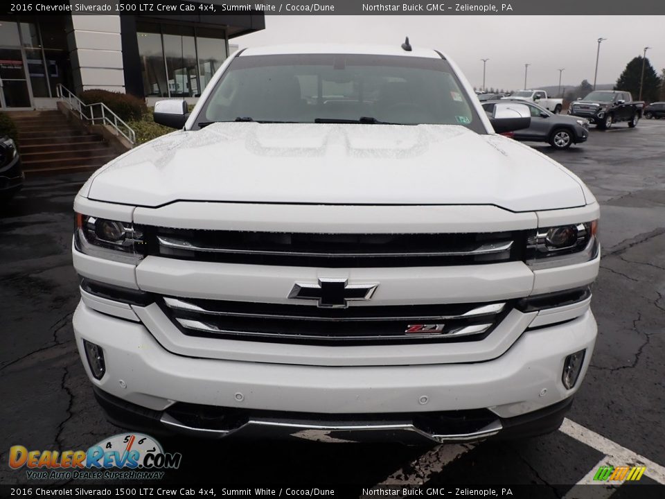 2016 Chevrolet Silverado 1500 LTZ Crew Cab 4x4 Summit White / Cocoa/Dune Photo #3