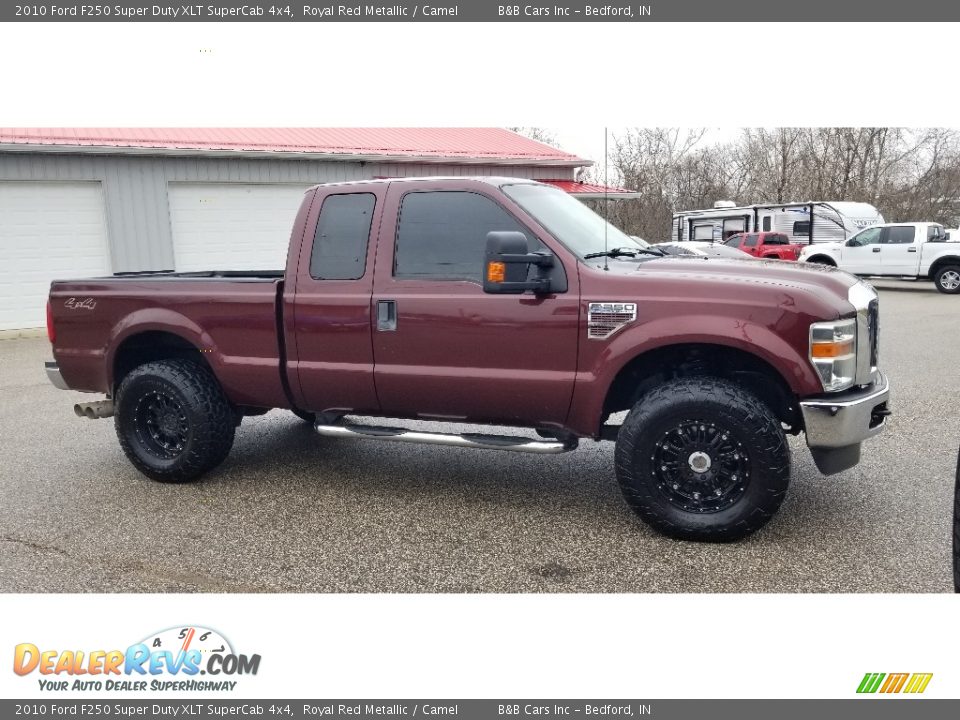 2010 Ford F250 Super Duty XLT SuperCab 4x4 Royal Red Metallic / Camel Photo #6