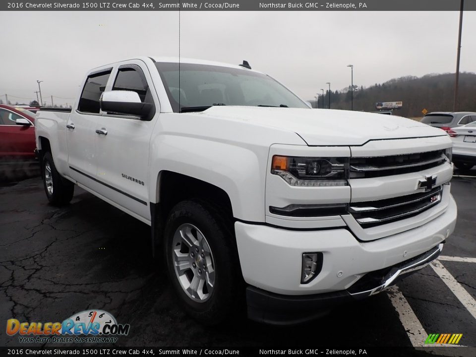 2016 Chevrolet Silverado 1500 LTZ Crew Cab 4x4 Summit White / Cocoa/Dune Photo #4