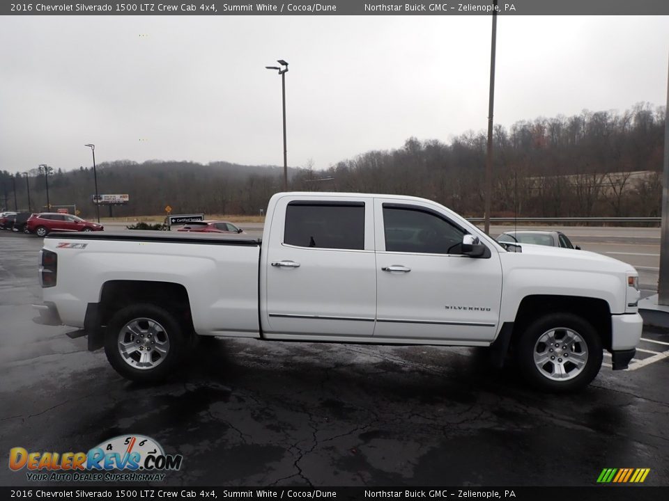 2016 Chevrolet Silverado 1500 LTZ Crew Cab 4x4 Summit White / Cocoa/Dune Photo #5