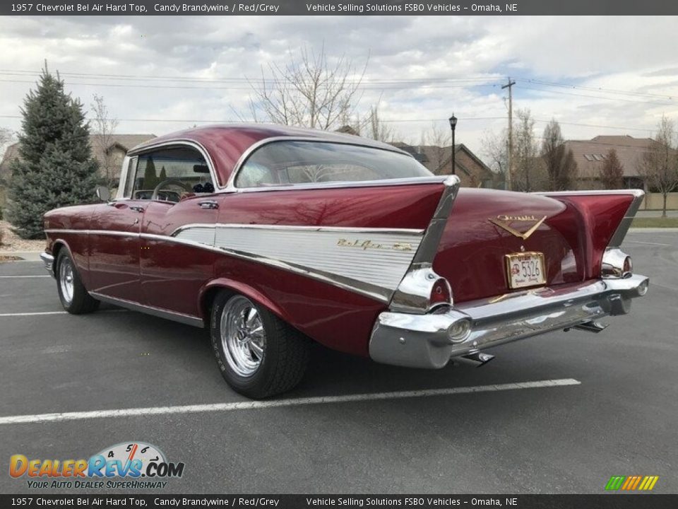 1957 Chevrolet Bel Air Hard Top Candy Brandywine / Red/Grey Photo #11