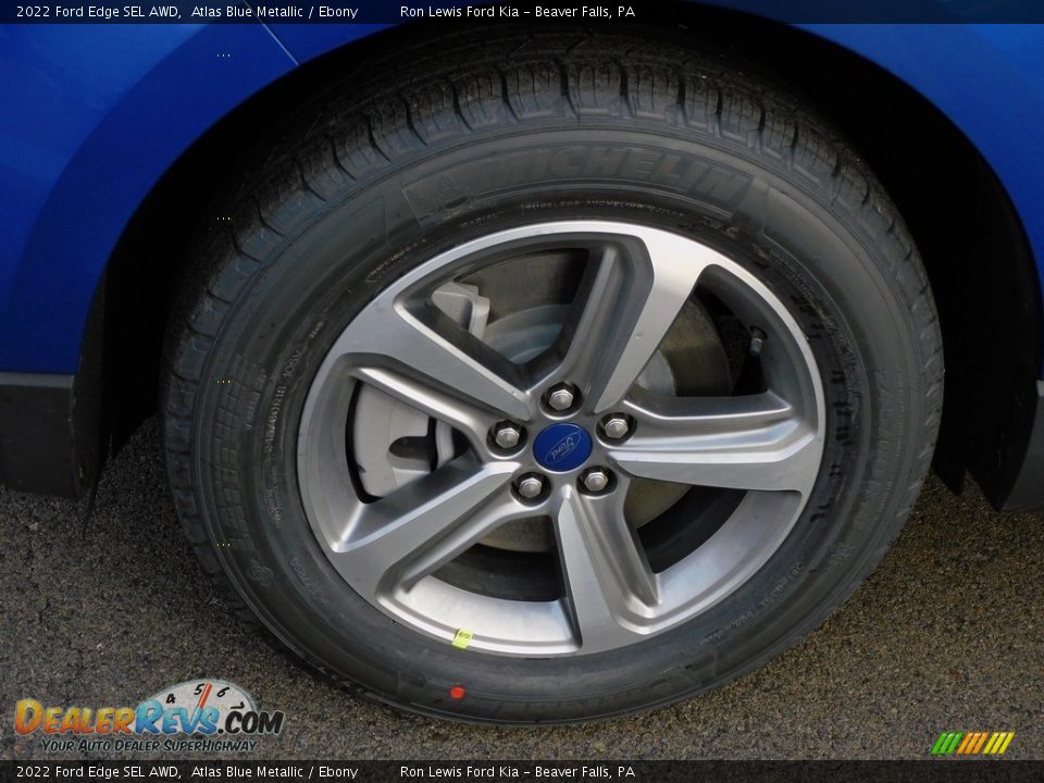 2022 Ford Edge SEL AWD Atlas Blue Metallic / Ebony Photo #10