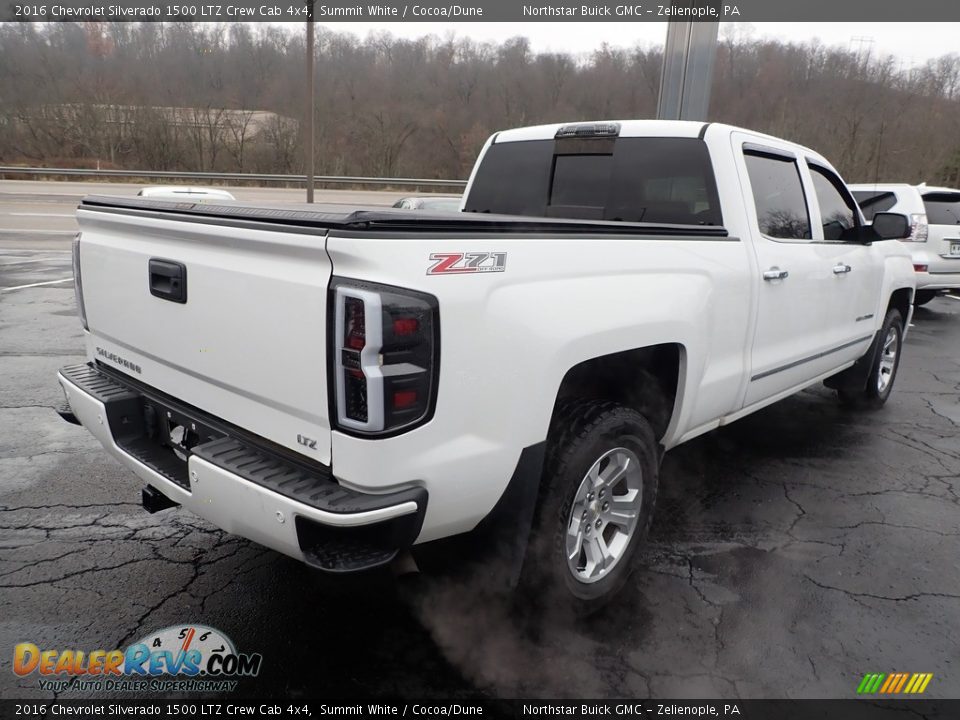 2016 Chevrolet Silverado 1500 LTZ Crew Cab 4x4 Summit White / Cocoa/Dune Photo #9