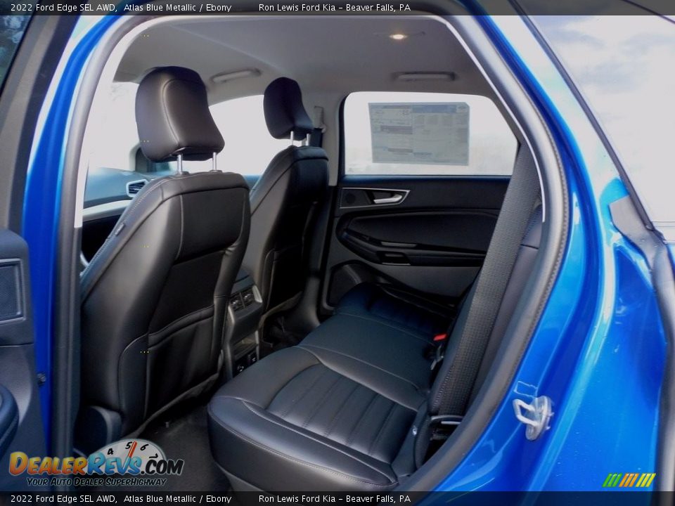 2022 Ford Edge SEL AWD Atlas Blue Metallic / Ebony Photo #12
