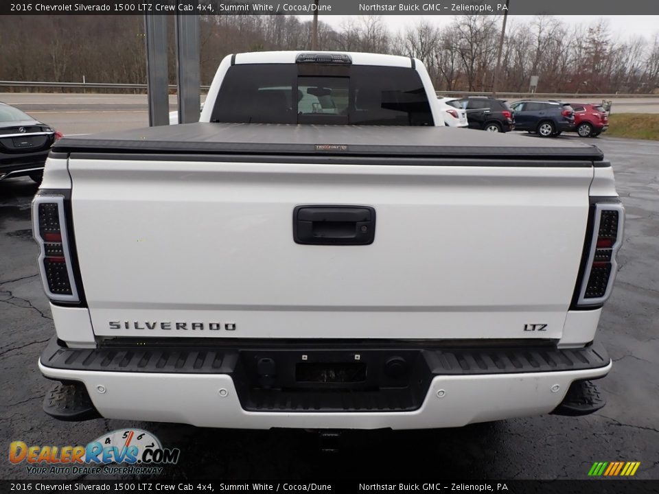 2016 Chevrolet Silverado 1500 LTZ Crew Cab 4x4 Summit White / Cocoa/Dune Photo #10