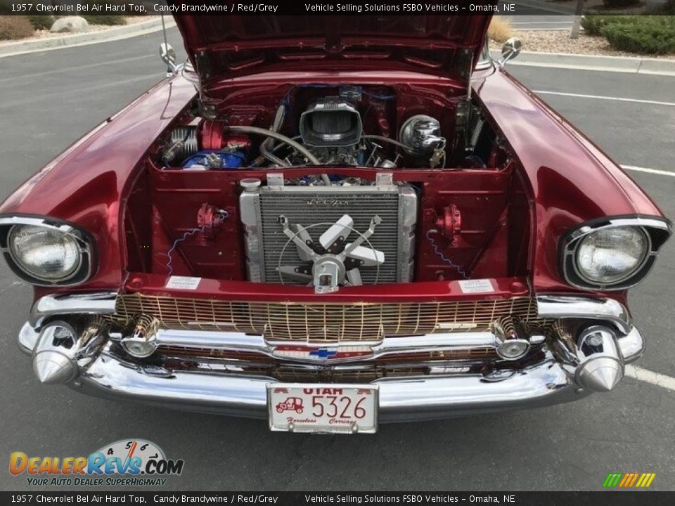 1957 Chevrolet Bel Air Hard Top Candy Brandywine / Red/Grey Photo #14