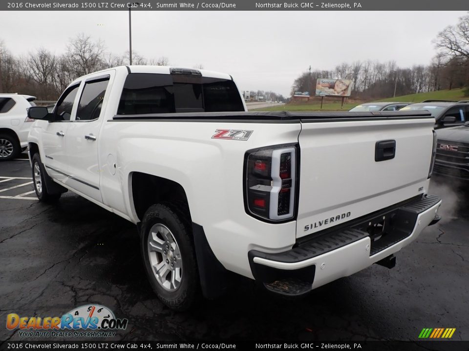 2016 Chevrolet Silverado 1500 LTZ Crew Cab 4x4 Summit White / Cocoa/Dune Photo #11