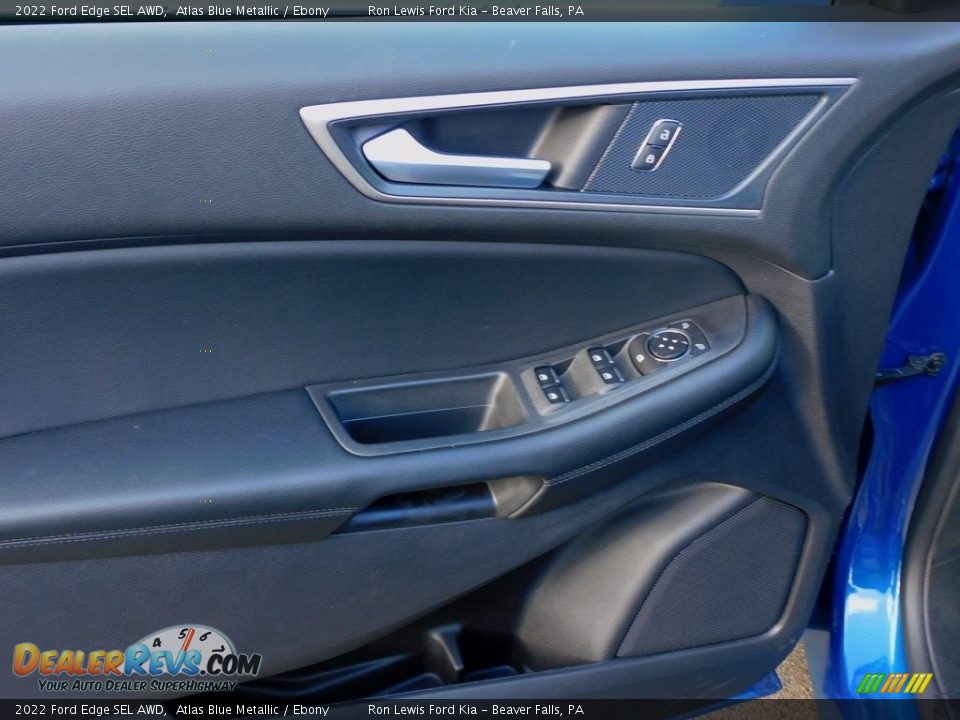 2022 Ford Edge SEL AWD Atlas Blue Metallic / Ebony Photo #14