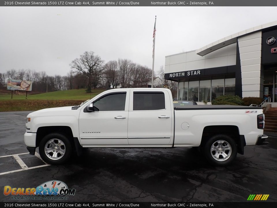 2016 Chevrolet Silverado 1500 LTZ Crew Cab 4x4 Summit White / Cocoa/Dune Photo #12