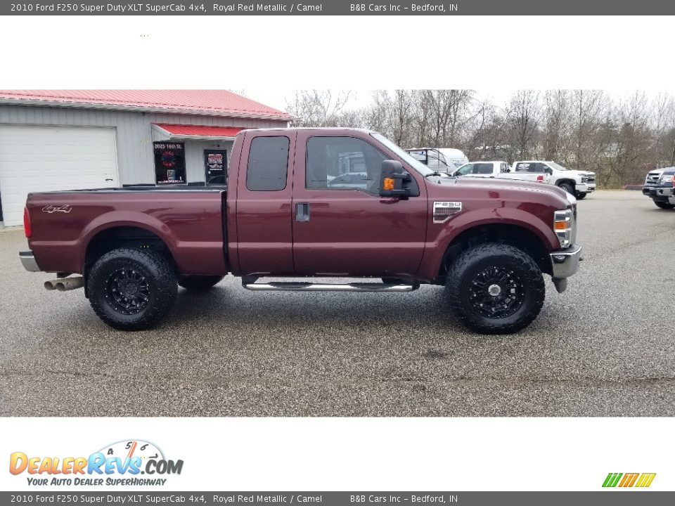 2010 Ford F250 Super Duty XLT SuperCab 4x4 Royal Red Metallic / Camel Photo #16