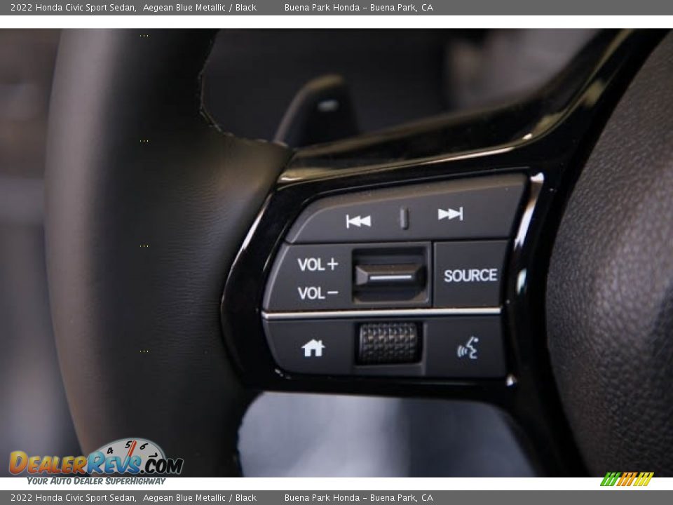 2022 Honda Civic Sport Sedan Aegean Blue Metallic / Black Photo #20