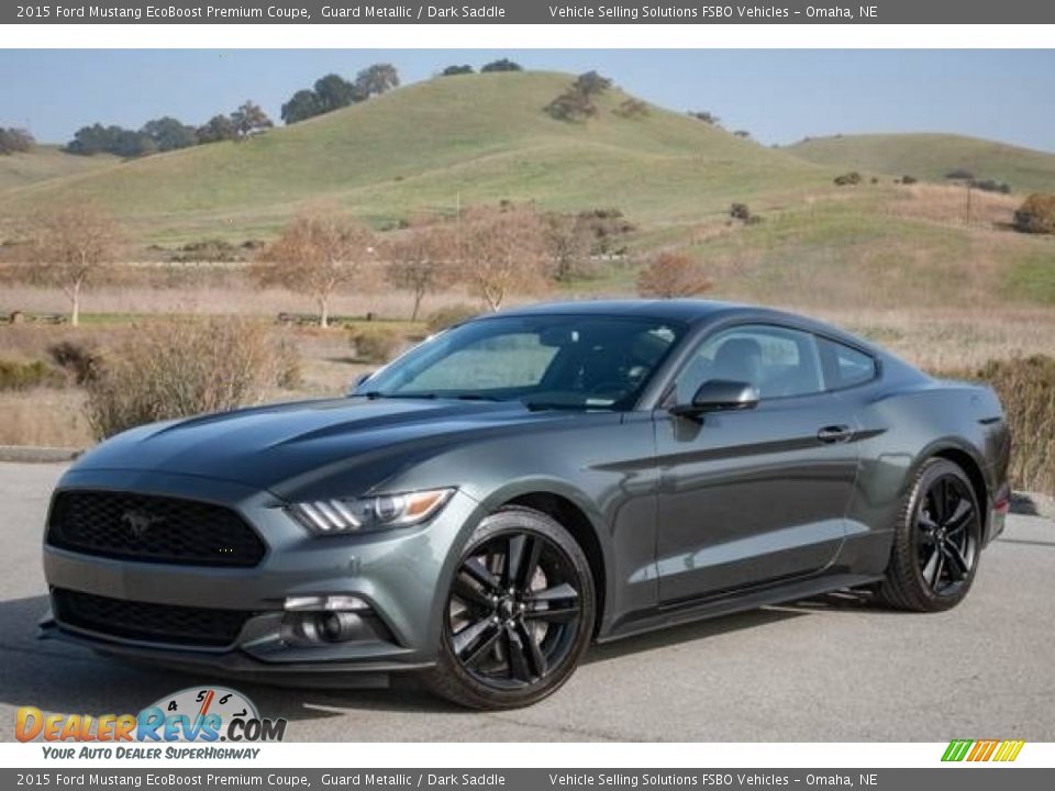 Front 3/4 View of 2015 Ford Mustang EcoBoost Premium Coupe Photo #1
