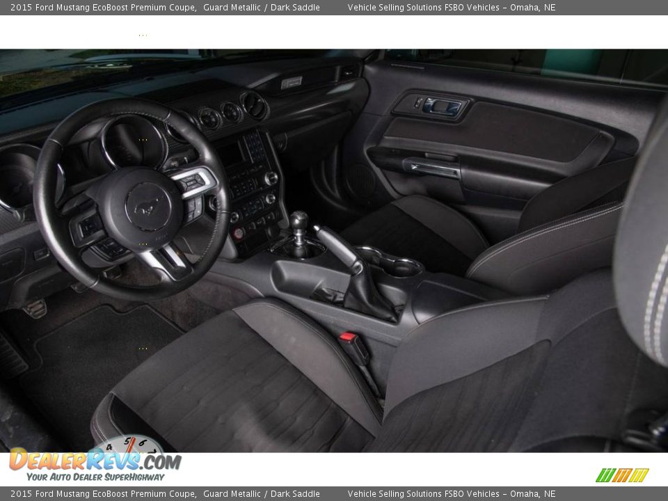 2015 Ford Mustang EcoBoost Premium Coupe Guard Metallic / Dark Saddle Photo #2