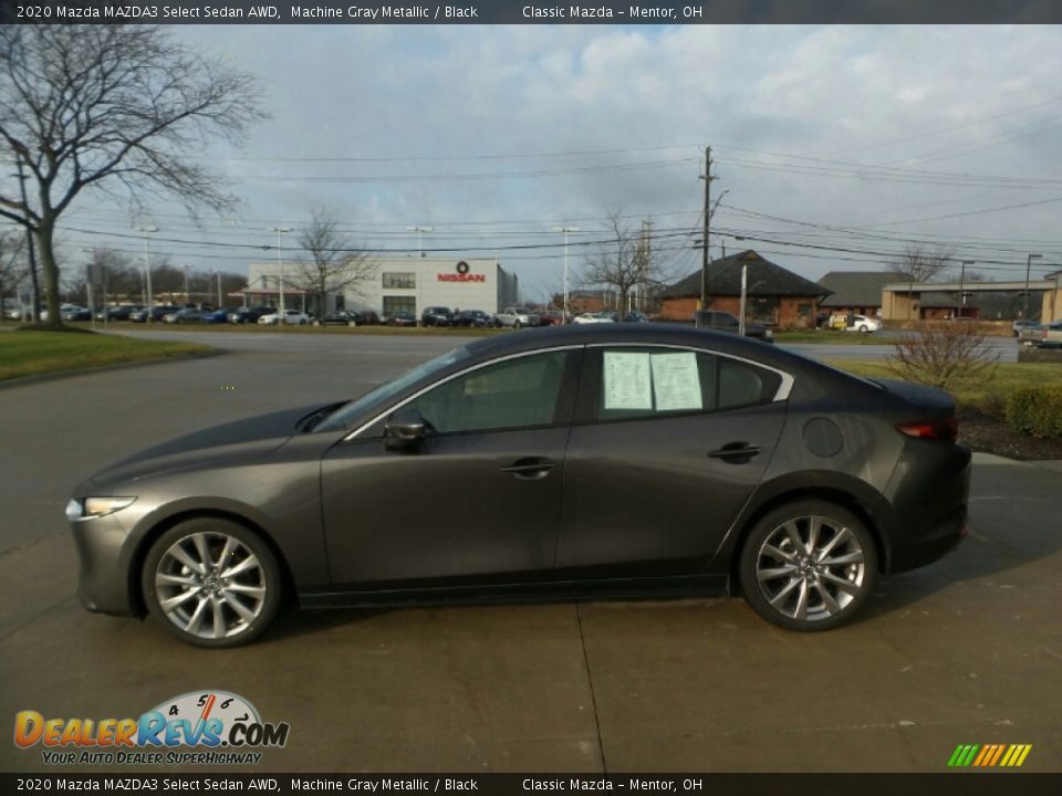 2020 Mazda MAZDA3 Select Sedan AWD Machine Gray Metallic / Black Photo #2