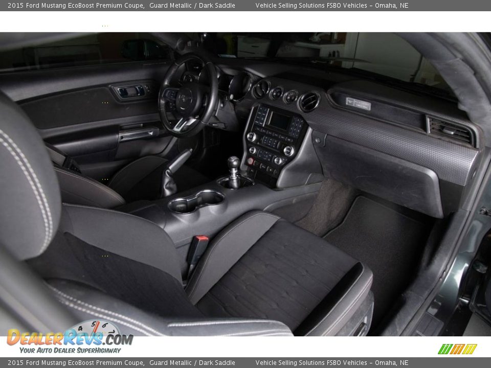 2015 Ford Mustang EcoBoost Premium Coupe Guard Metallic / Dark Saddle Photo #3