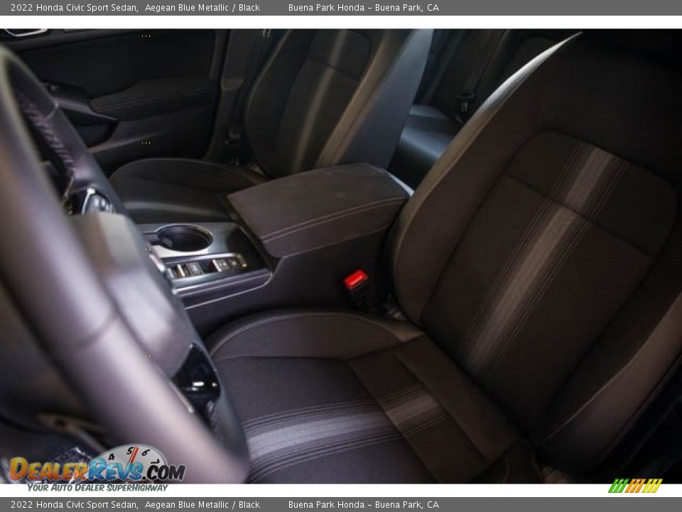 2022 Honda Civic Sport Sedan Aegean Blue Metallic / Black Photo #24