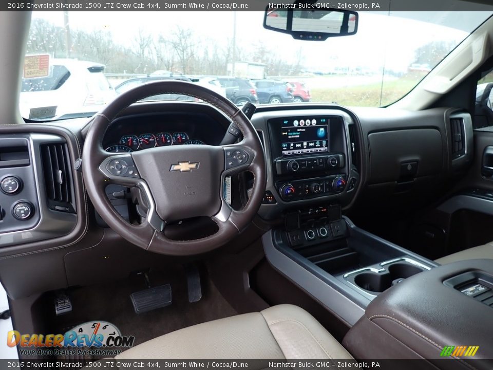 2016 Chevrolet Silverado 1500 LTZ Crew Cab 4x4 Summit White / Cocoa/Dune Photo #19