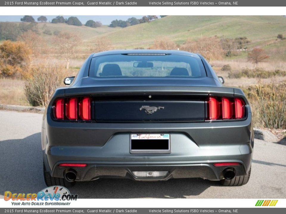 2015 Ford Mustang EcoBoost Premium Coupe Guard Metallic / Dark Saddle Photo #4