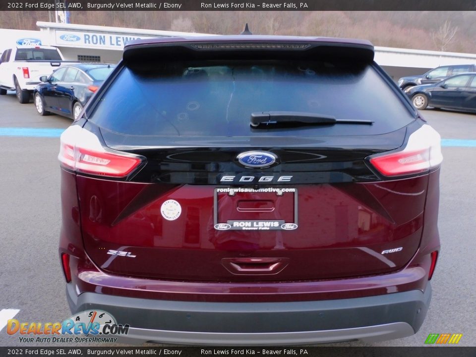 2022 Ford Edge SEL AWD Burgundy Velvet Metallic / Ebony Photo #3