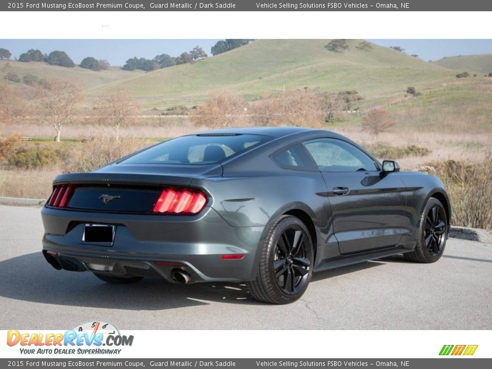 2015 Ford Mustang EcoBoost Premium Coupe Guard Metallic / Dark Saddle Photo #7