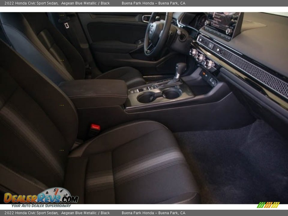 2022 Honda Civic Sport Sedan Aegean Blue Metallic / Black Photo #29