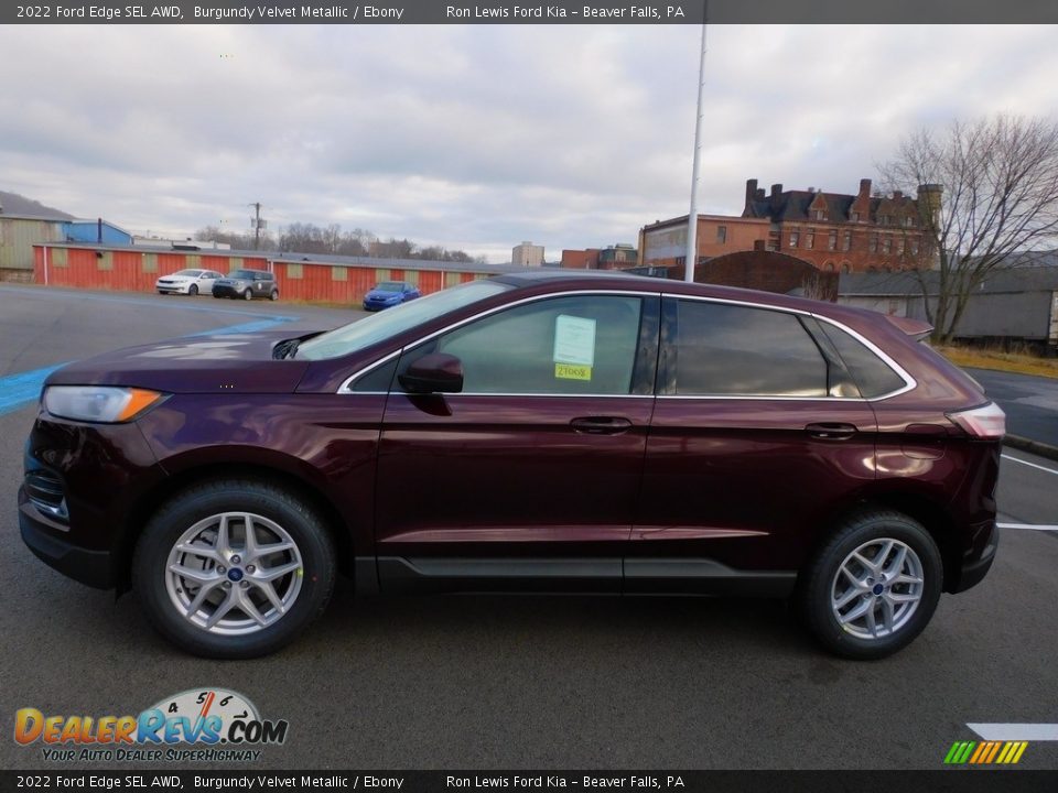 2022 Ford Edge SEL AWD Burgundy Velvet Metallic / Ebony Photo #6