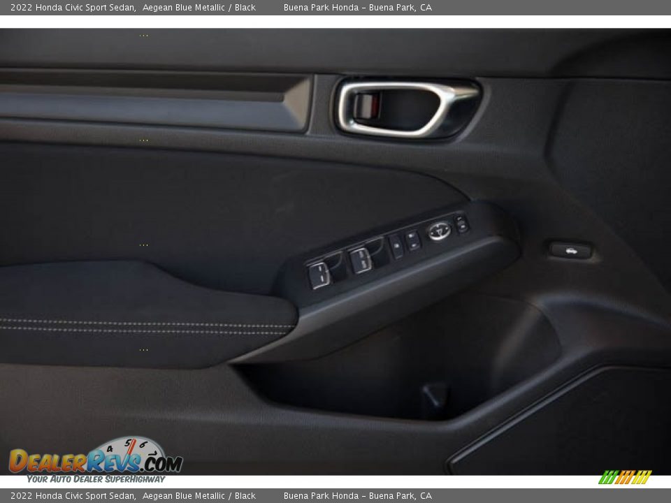 2022 Honda Civic Sport Sedan Aegean Blue Metallic / Black Photo #32