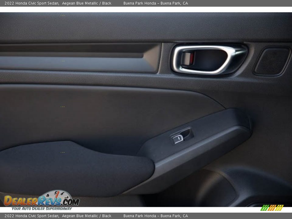 2022 Honda Civic Sport Sedan Aegean Blue Metallic / Black Photo #34