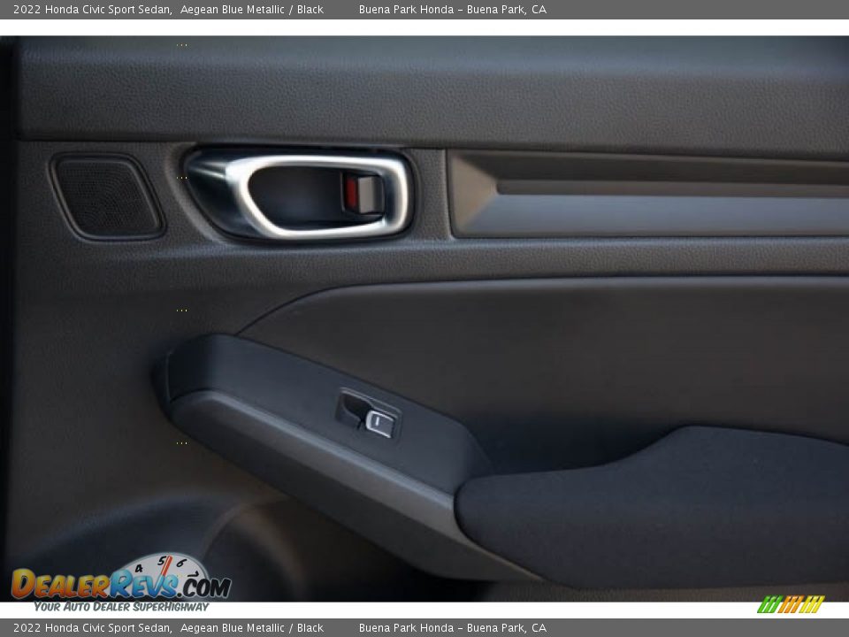 2022 Honda Civic Sport Sedan Aegean Blue Metallic / Black Photo #35