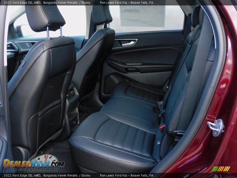 Rear Seat of 2022 Ford Edge SEL AWD Photo #12