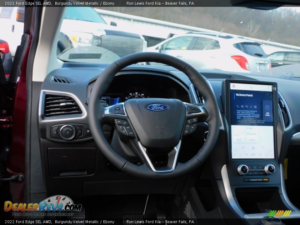 2022 Ford Edge SEL AWD Burgundy Velvet Metallic / Ebony Photo #13